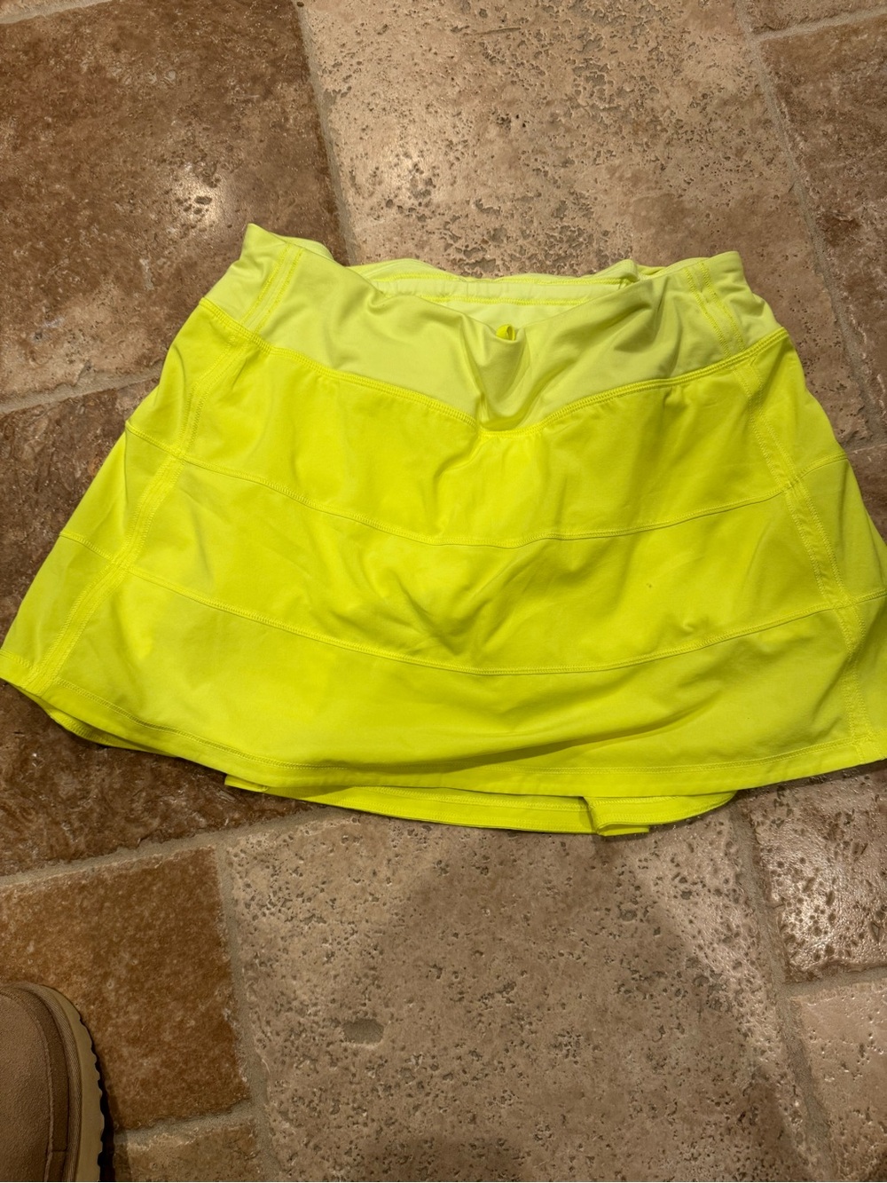 Women’s Neon Yellow Tennis Skirt